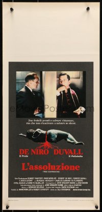 7f935 TRUE CONFESSIONS Italian locandina 1981 priest Robert De Niro, detective Robert Duvall!