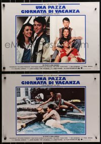 7f970 FERRIS BUELLER'S DAY OFF group of 5 Italian 18x26 pbustas 1987 Broderick in Hughes' classic!