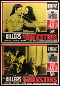 7f989 KILLERS group of 8 Italian 19x27 pbustas R1957 Burt Lancaster & sexy Ava Gardner, Hemingway!