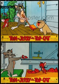 7f996 TOM & JERRY group of 10 Italian 19x27 pbustas 1967 Hanna-Barbera cat & mouse!
