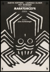 7f728 MARATHON MAN Polish 23x33 1977 Dustin Hoffman, Gorka art of spider for Schlesinger's classic!