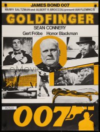 7f017 GOLDFINGER Swiss R1970s cool different image of Sean Connery as James Bond 007!