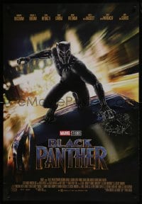 7g560 BLACK PANTHER int'l DS 1sh 2018 image of Chadwick Boseman in the title role as T'Challa!