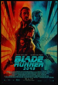 7g564 BLADE RUNNER 2049 advance DS 1sh 2017 great montage image with Harrison Ford & Ryan Gosling!