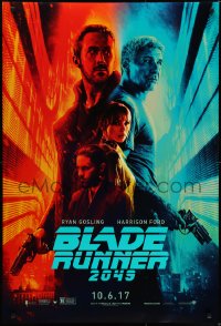 7g567 BLADE RUNNER 2049 teaser DS 1sh 2017 great montage image with Harrison Ford & Ryan Gosling!