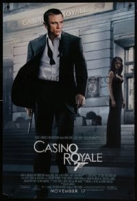 7g593 CASINO ROYALE advance DS 1sh 2006 Daniel Craig as James Bond & sexy Eva Green!