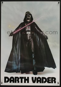 7g140 DARTH VADER 20x28 commercial poster 1977 Seidemann, the Sith Lord w/ lightsaber activated!
