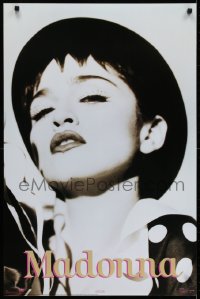 7g255 MADONNA 23x35 Dutch commercial poster 1991 image of sexy singer close-up with great hat!
