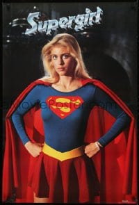 7g160 SUPERGIRL 24x36 commercial poster 1984 super Helen Slater in costume - hands on hips pose!