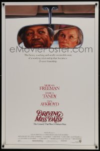 7g622 DRIVING MISS DAISY 1sh 1989 art of Morgan Freeman & Jessica Tandy, Bruce Beresford directed!