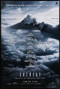 7g635 EVEREST teaser DS 1sh 2015 cool image of the massive mountain rising over the clouds!