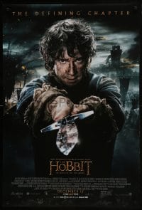 7g686 HOBBIT: THE BATTLE OF THE FIVE ARMIES advance DS 1sh 2014 Martin Freeman as Bilbo Baggins!