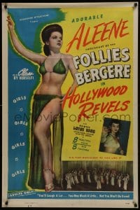 7g687 HOLLYWOOD REVELS 1sh 1946 sexy Aleene, Sweetheart of the Follies Bergere & sassy lassies!