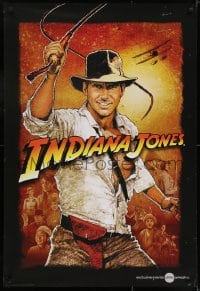 7g703 INDIANA JONES 1sh 2012 different art of Harrison Ford by Richard Amsel for AMC!