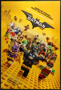 7g735 LEGO BATMAN MOVIE advance DS 1sh 2017 Arnett, always be yourself, unless you can be Batman!