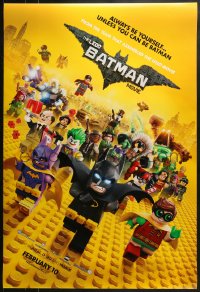 7g737 LEGO BATMAN MOVIE teaser DS 1sh 2017 always be yourself, unless you can be Batman, February!