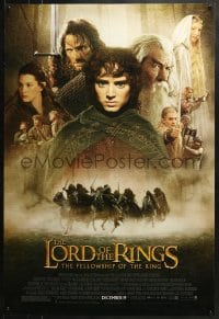 7g749 LORD OF THE RINGS: THE FELLOWSHIP OF THE RING advance DS 1sh 2001 Tolkien, top cast!
