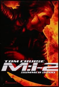 7g779 MISSION IMPOSSIBLE 2 teaser DS 1sh 2000 Tom Cruise, sequel directed by John Woo!
