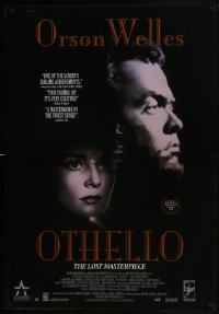 7g085 OTHELLO 26x38 video poster R1992 Orson Welles in the title role w/ Fay Compton, Shakespeare!