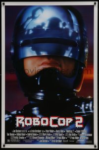 7g849 ROBOCOP 2 1sh 1990 cyborg policeman Peter Weller, sci-fi sequel!
