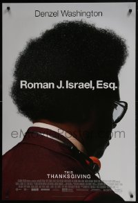 7g856 ROMAN J. ISRAEL, ESQ. advance DS 1sh 2017 Denzel Washington in the title role, all rise!