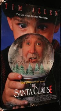 7g863 SANTA CLAUSE DS lenticular 1sh 1994 Disney, fat jolly Tim Allen, Christmas comedy!