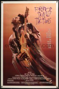 7g877 SIGN 'O' THE TIMES 1sh 1987 rock and roll concert, great image of Prince w/guitar!