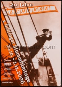 7g414 20 JAHRE LUMIERE 17x24 German film festival poster 2006 different image of Buster Keaton on ship!