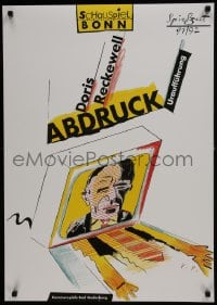 7g462 ABDRUCK 24x33 German stage poster 1991 Doris Reckewell, wild art by Volker Pfuller!