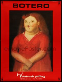 7g230 BOTERO 30x40 Spain museum/art exhibition 1985 Femme, great art by the artist!