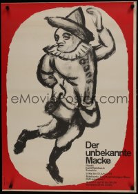 7g425 DER UNBEKANNTE MACKE 24x34 German museum/art exhibition 1962 dancing man art by August Macke