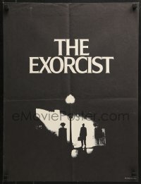 7g183 EXORCIST 19x25 special poster 1974 William Friedkin, Max Von Sydow, William Peter Blatty classic!