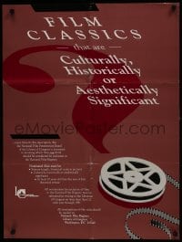 7g184 FILM CLASSICS THAT ARE CULTURALLY SIGNIFICANT 24x32 special poster 1991 cool art, NFI!