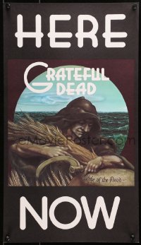 7g109 GRATEFUL DEAD 13x22 music poster 1973 Wake of the Flood, cool art by Rick Griffin!