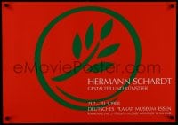 7g434 HERMANN SCHARDT GESTALTER UND KUNSTLER 24x33 German museum/art exhibition 1988 tree branch!