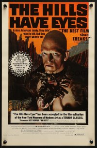 7g191 HILLS HAVE EYES 11x17 special poster 1978 Wes Craven, creepy sub-human Michael Berryman!