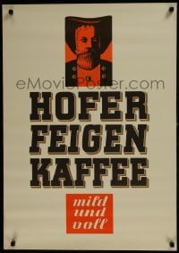 7g399 HOFER FEIGENKAFFEE 23x33 German advertising poster 1950s coffee first made for children!