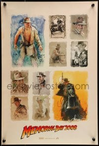 7g052 INDIANA JONES & THE KINGDOM OF THE CRYSTAL SKULL mini poster 2008 Drew Struzan art!