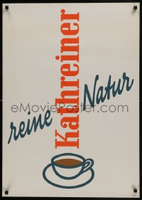 7g248 KATHREINER 23x33 Austrian advertising poster 1960s great title art and art of cup of coffee!