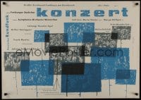 7g453 KONZERT 25x35 German music poster 1958 Maria Stader, Marga Hoffgen, Frank Martin concert!