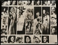 7g209 NASHVILLE 24x30 special poster 1975 Robert Altman classic, cool cast portraits, ultra-rare!