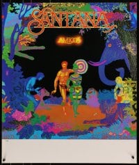 7g127 SANTANA 24x28 music poster 1976 Amigo, completely different and surreal art!