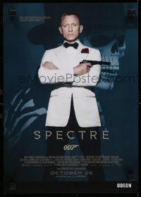 7g266 SPECTRE IMAX advance English mini poster 2015 Daniel Craig as James Bond 007 with gun!