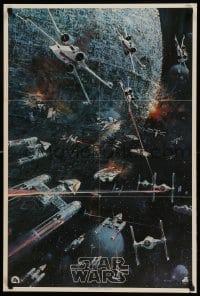 7g129 STAR WARS soundtrack 22x33 music poster 1977 George Lucas classic sci-fi epic, John Berkey artwork!