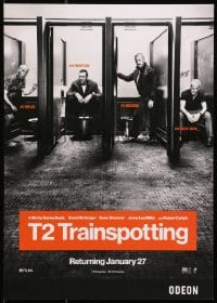 7g267 T2 TRAINSPOTTING English mini poster 2017 Boyle sequel, McGregor, Bremner, Miller, Carlyle!
