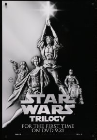 7g089 STAR WARS TRILOGY 27x40 video poster 2004 art from the style A one sheet!