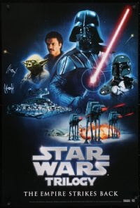 7g091 STAR WARS TRILOGY 27x40 video poster 2004 images from The Empire Strikes Back!