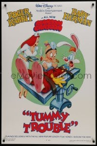 7g958 TUMMY TROUBLE DS 1sh 1989 Roger Rabbit & sexy Jessica with doctor Baby Herman, unrated style!