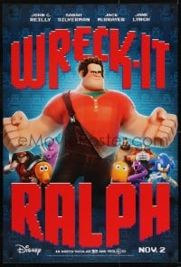 7g992 WRECK-IT RALPH advance DS 1sh 2012 cool Disney animated video game movie, great image!