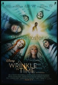 7g993 WRINKLE IN TIME advance DS 1sh 2018 Oprah Winfrey, Reese Witherspoon, wild fantasy image!